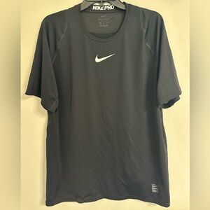 Nike Pro Dri-FIT Shirt Men’s XL Black Short Sleeve Athletic Training Top